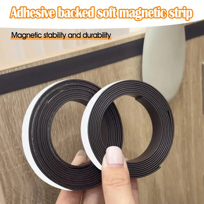 1M Self Adhesive Magnetic Strips Strong Tape Flexible Magnet Strip