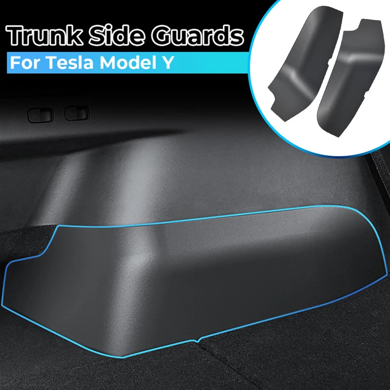 Tesla Model Y Rear Trunk Side Guards TPE Corner Protectors
