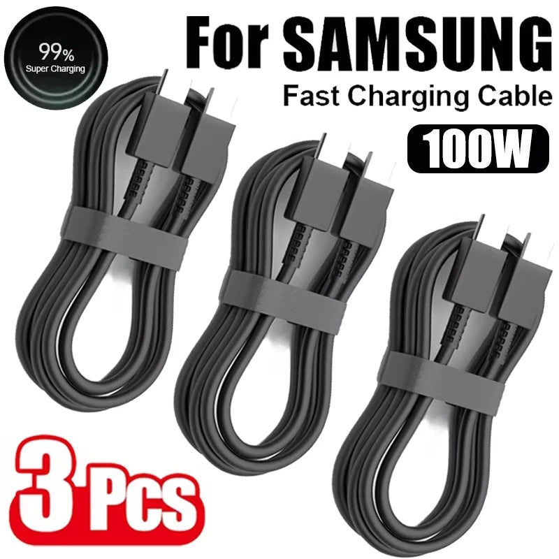 PD 100W USB C Fast Charge Cable Samsung Galaxy S22 S23 Charging Data