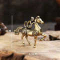 ▶1Pcs Horse Figurines 2026 Year Of Horse Brass Feng Shui Miniatures Bless Your Career With Success Home Office Desktop Decoratio Zpaxo onesize