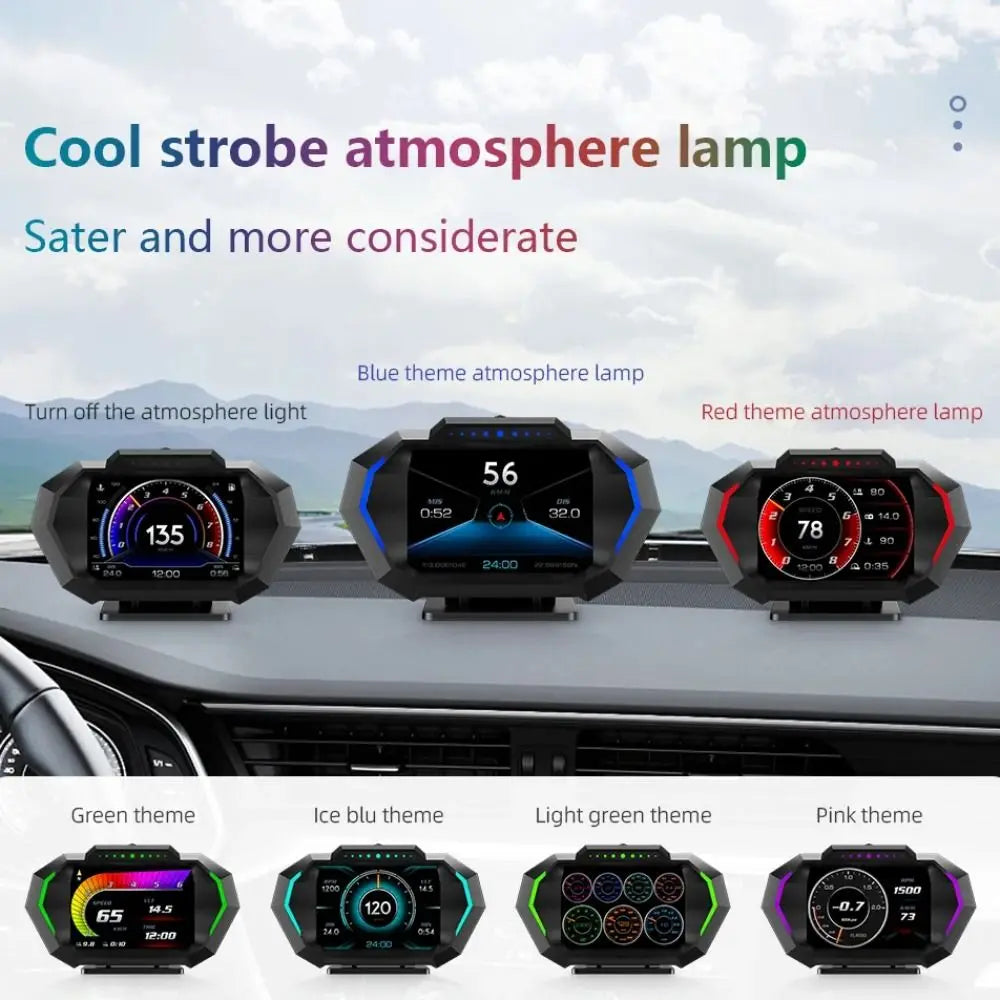 Non Skip HUD Car Head Up Display Portable Plastic Digital Speedometer KMH/MPH Detector Durable Windshield Projector Car Digital Zpaxo