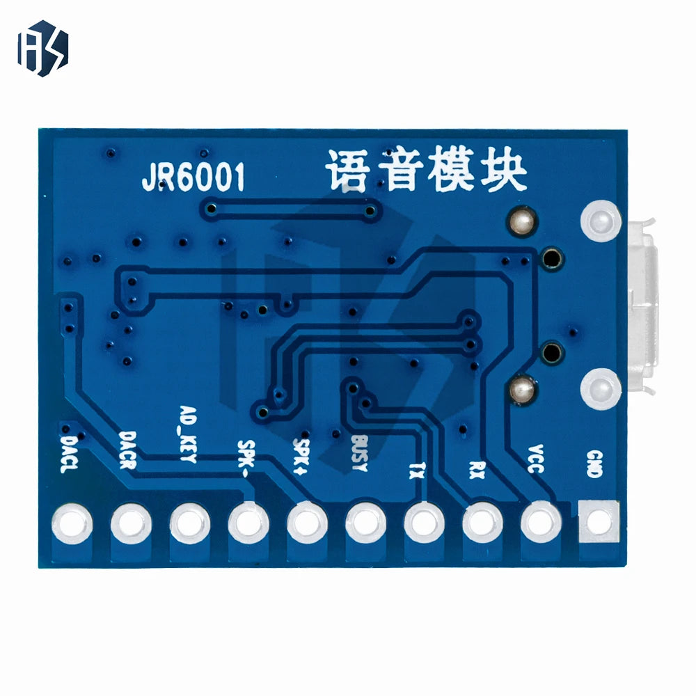 JR6001 Customizable Voice Control Module Serial Audio Recognition Zpaxo