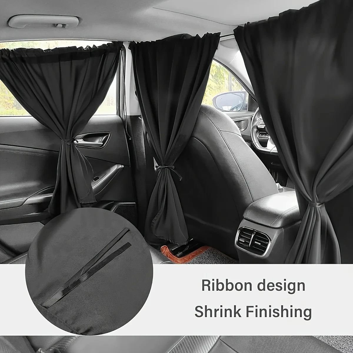 Car Privacy Curtain Window Shade Travel Nap Night Camping Detachable
