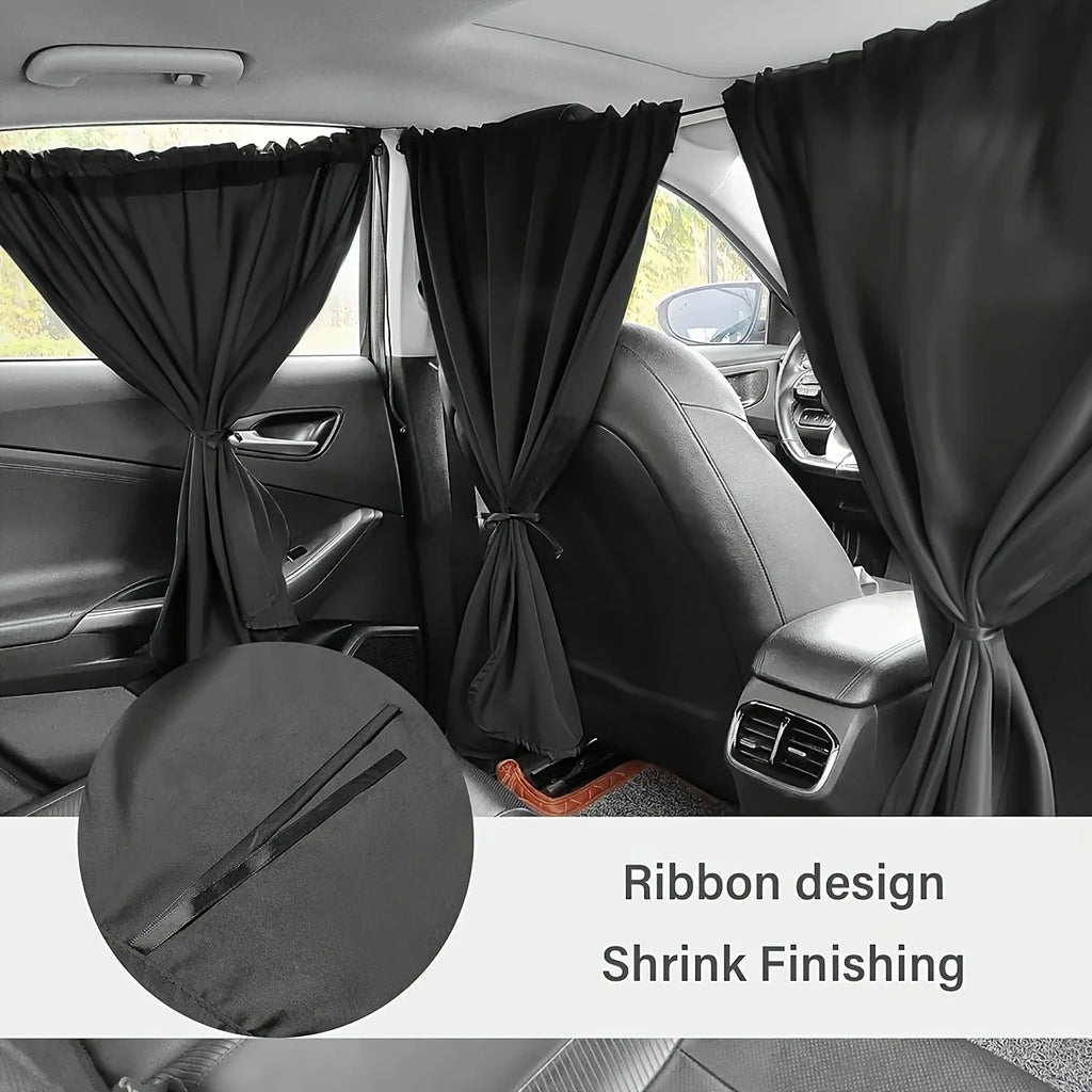 Car Privacy Curtain Window Shade Travel Nap Night Camping Detachable