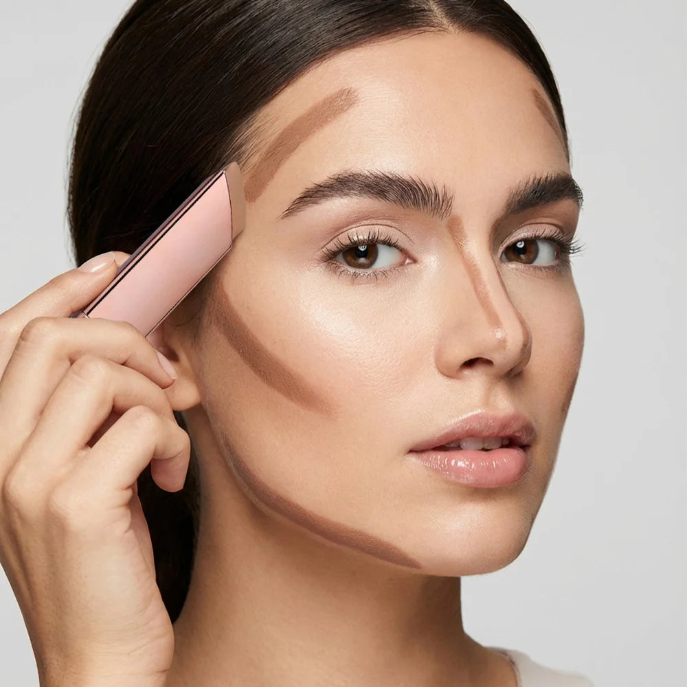Cream Bronzer Stick and Contour Stick 2-in-1 bronzing and contouring instant depth & dimension to the face flawlessly over base Zpaxo