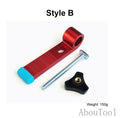 T Track Aluminum Alloy Wood Clamp Rail Slide Slot Stopper M8 Screw Positioning Limiter Miter Clip Fixed Clamp Woodworking Tools Zpaxo Style B set