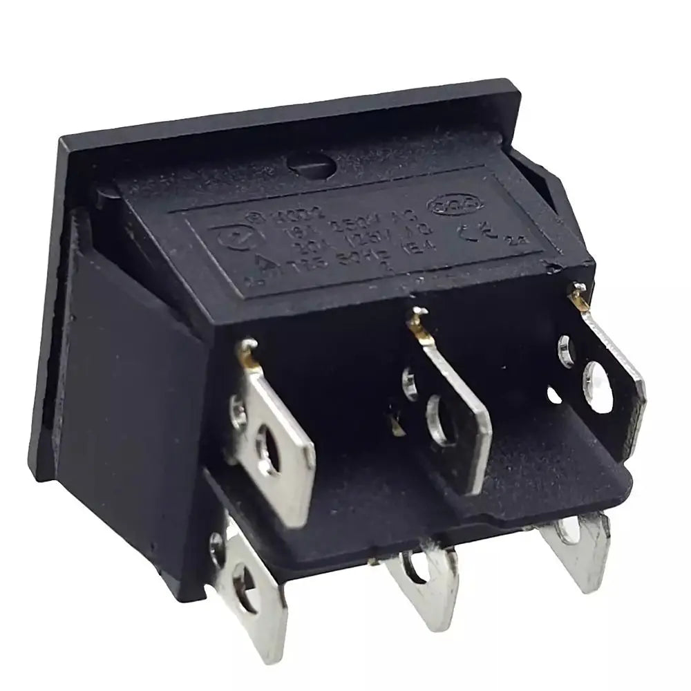 10pcs KCD4 Momentary Rocker Switch 6 Pin Terminals High Current Double Reset Switch High Quality Automatic Reset Zpaxo