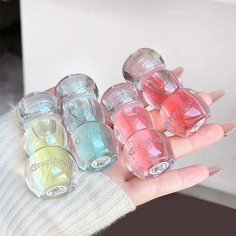 1PC Transparent Water Light Moisturizing Lip Oil Long Lasting Non-greasy Jelly Mirror Lip Gloss Plumping Lip Tint Daily Makeup Zpaxo