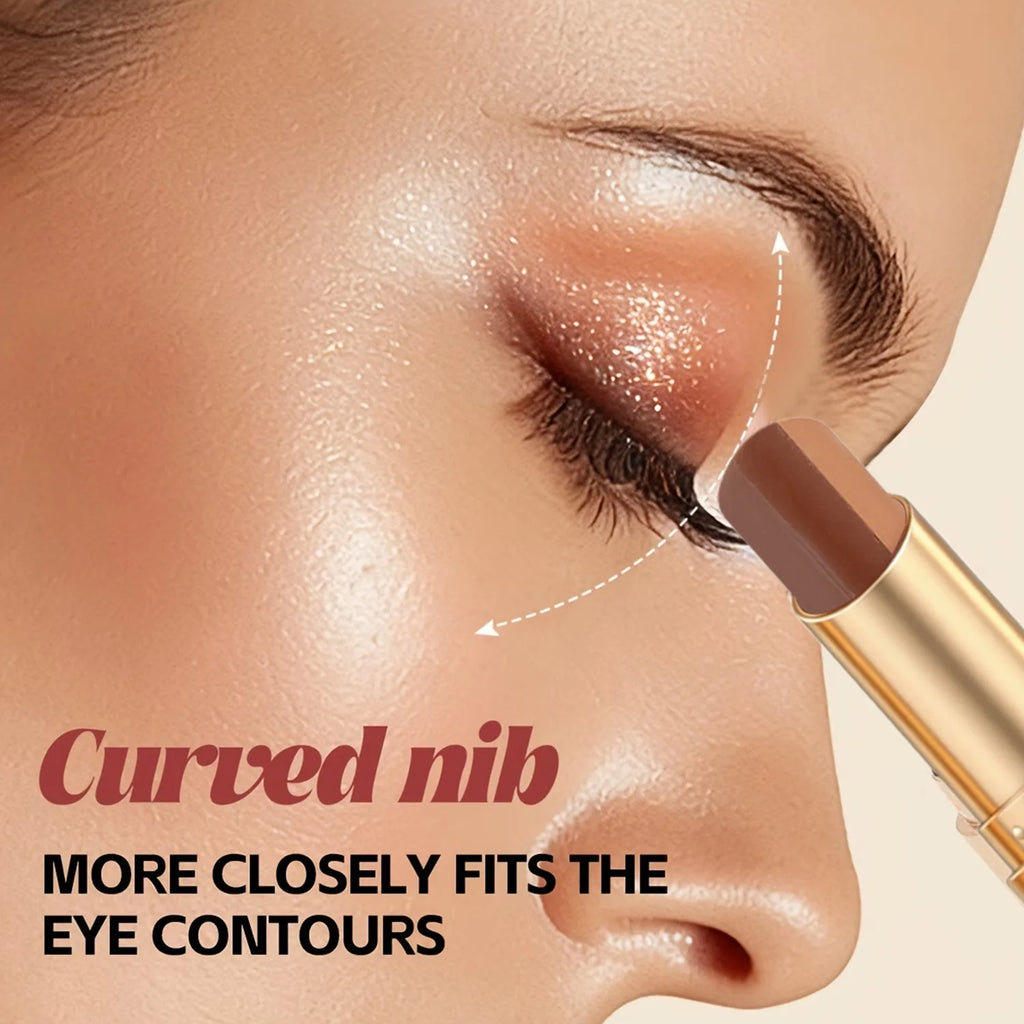 3-Color Eye Shadow Stick Waterproof Durable Easy Apply Natural Makeup
