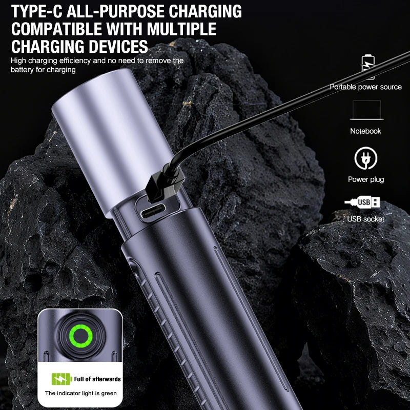 Multifunctional Mini Strong Light Flashlight Outdoor Camping Lighting