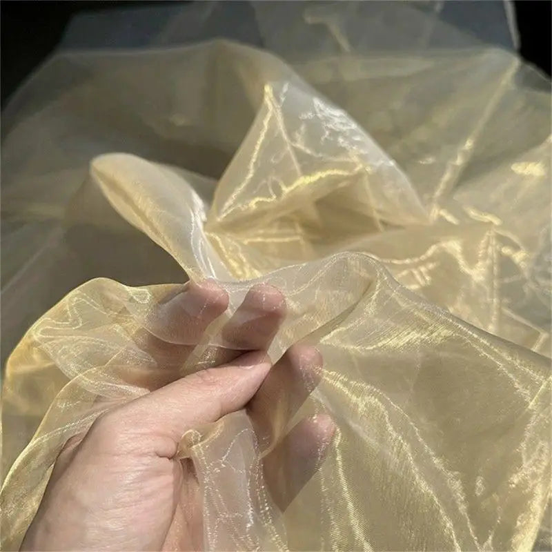 Portable Glitters Organza Materials Dance Costume Making