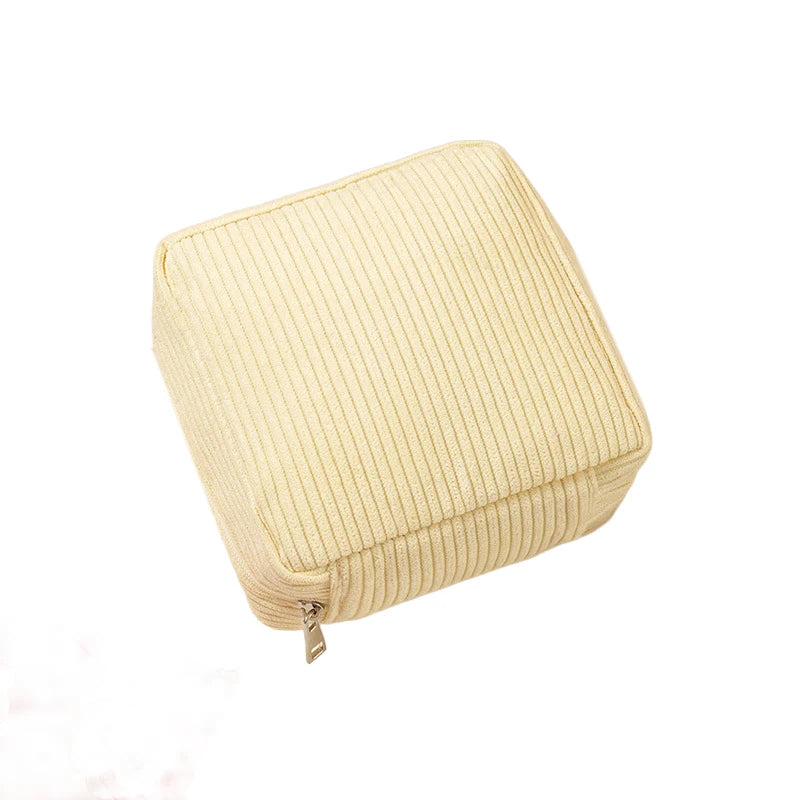 Sanitary Napkins Organizer Bags Women Portable Makeup Lipstick Travel Organizer Bag Multifunctional Mini Earphone Storage Pouch Zpaxo Yellow