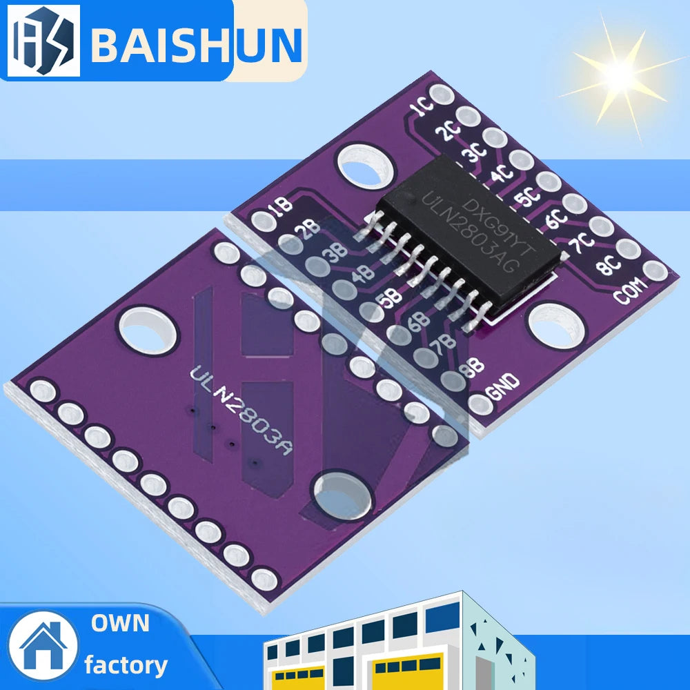 BAISHUN 2803 ULN2803A Darlington Tube Pressure Large Current Drive Zpaxo