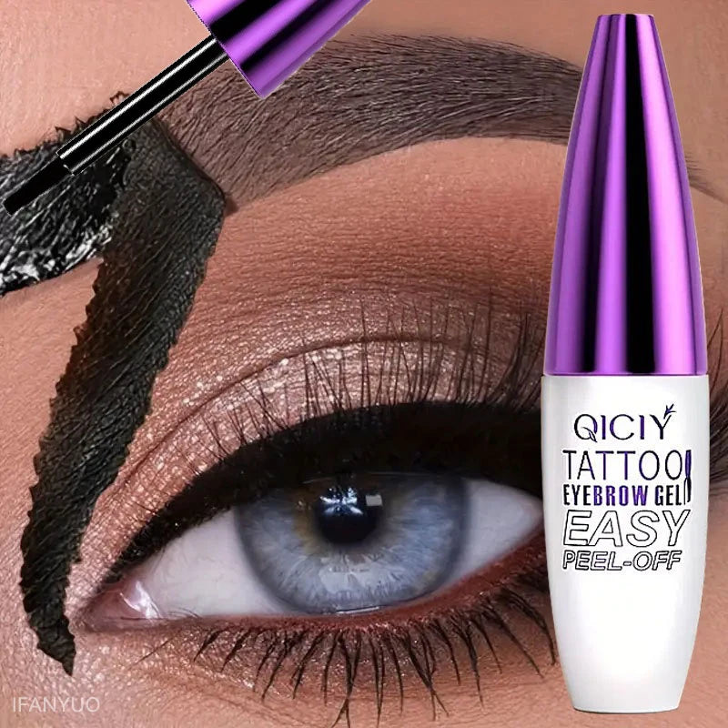 Tearable Eyebrow Gel Cream Waterproof Long Lasting Tattoo Easy Peel