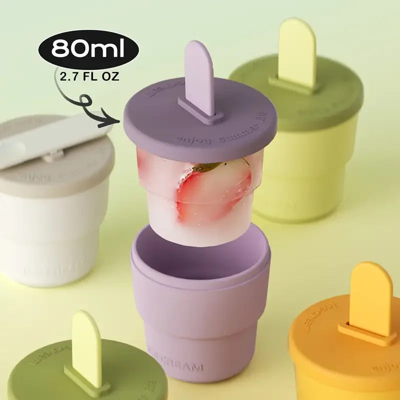 Summer Essentials: Silicone Ice Cream Cups - Bpa-Free, Freezer & Oven Safe Zpaxo