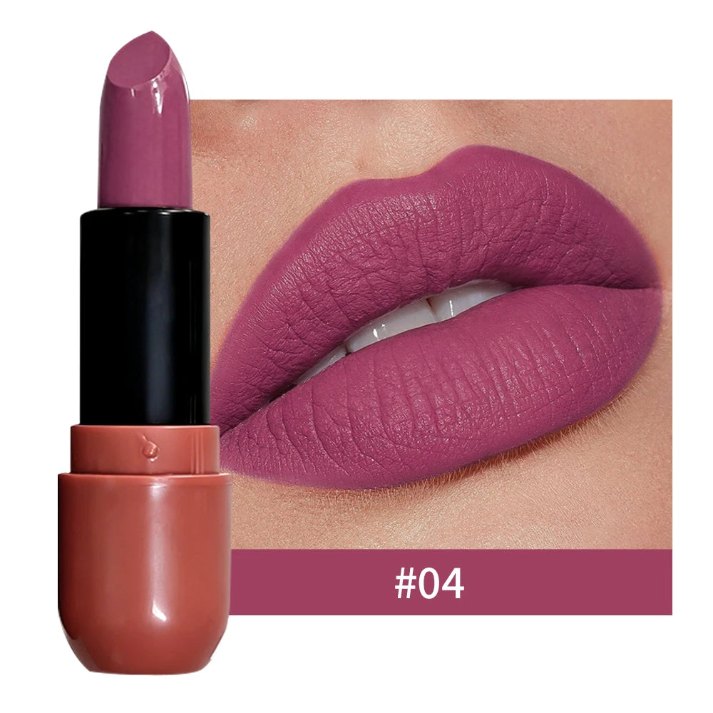 Velvet Matte Lip Highly Pigmented Waterproof Lipstick Soft Smooth Zpaxo 04