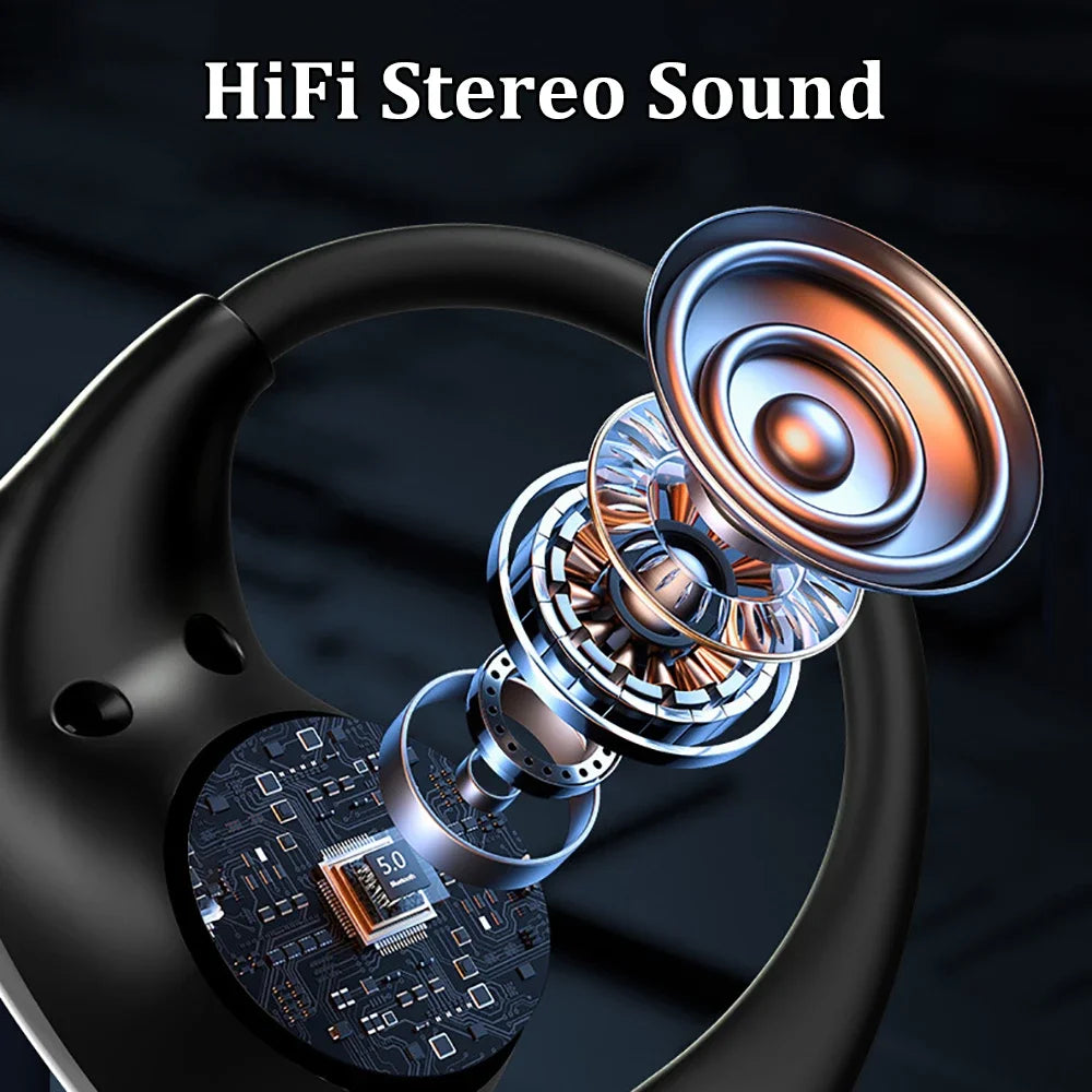 Bluetooth 5 4 Headphones Ear Hook Earphones TWS Wireless Headsets