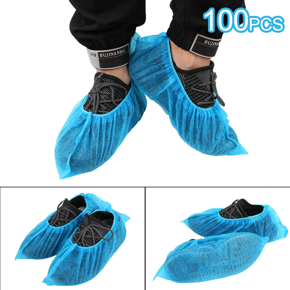 Anti-slip Shoe Covers Elastic Band Breathable Dustproof Disposable