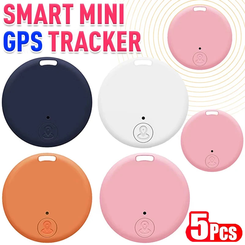 5pcs Mini GPS Tracker Bluetooth 5.0 Tracker AntiLost Device Dog Pet Kid Bag Wallet Tracking Smart Finder Locator For IOS Android Zpaxo