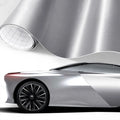 PVC Car Stickers Matt Brushed Aluminum Self Adhesive Metallic Premium