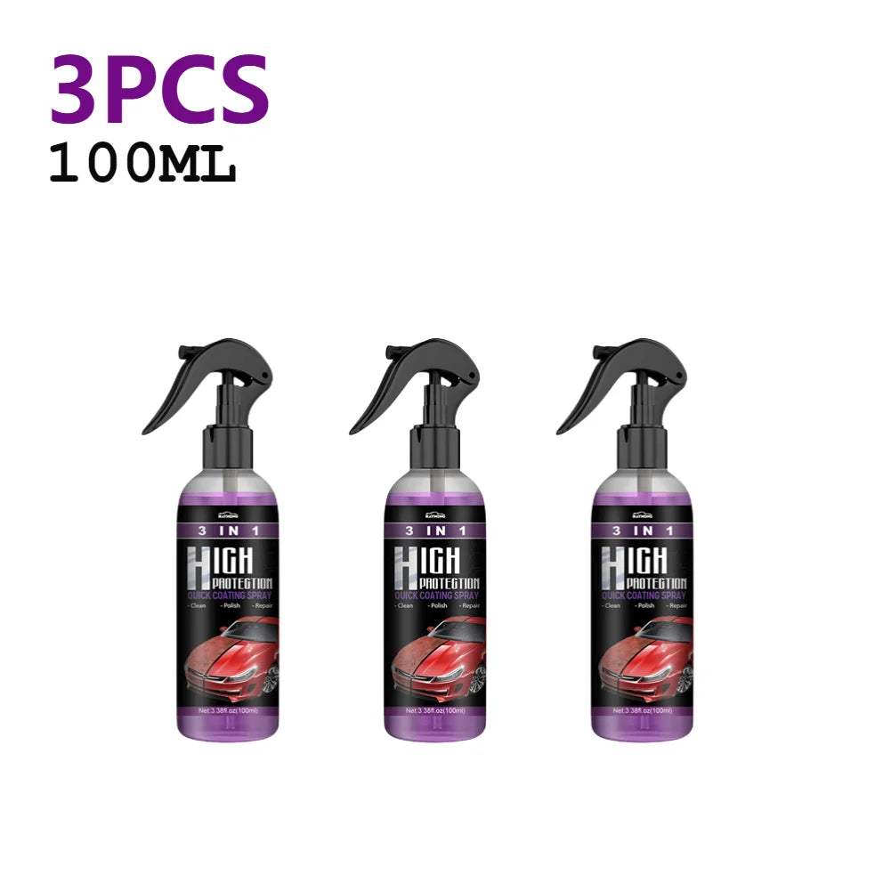1 Car Ceramic Nano Coating Liquid Crystal Hydrophobic Layer Polishing Zpaxo 100ml 3PCS
