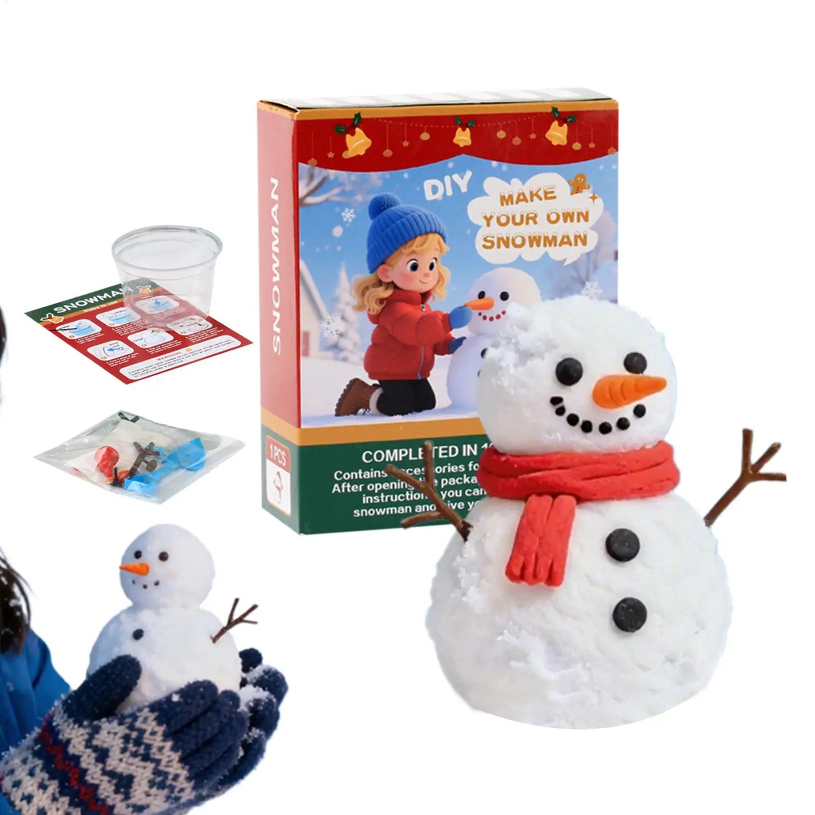 Christmas Snowman Craft Creative Crafts Building Stocking Stuffers