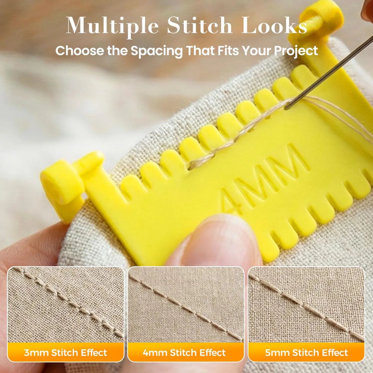 1 Piece Quilting Sewing Gauge Tool For Hemming, Edge Stitching, And Seam Guidance Zpaxo