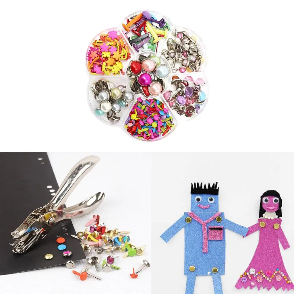 Mini Brads Metal Clips Bag Closure Craft Scrapbooking Handicrafts DIY Zpaxo