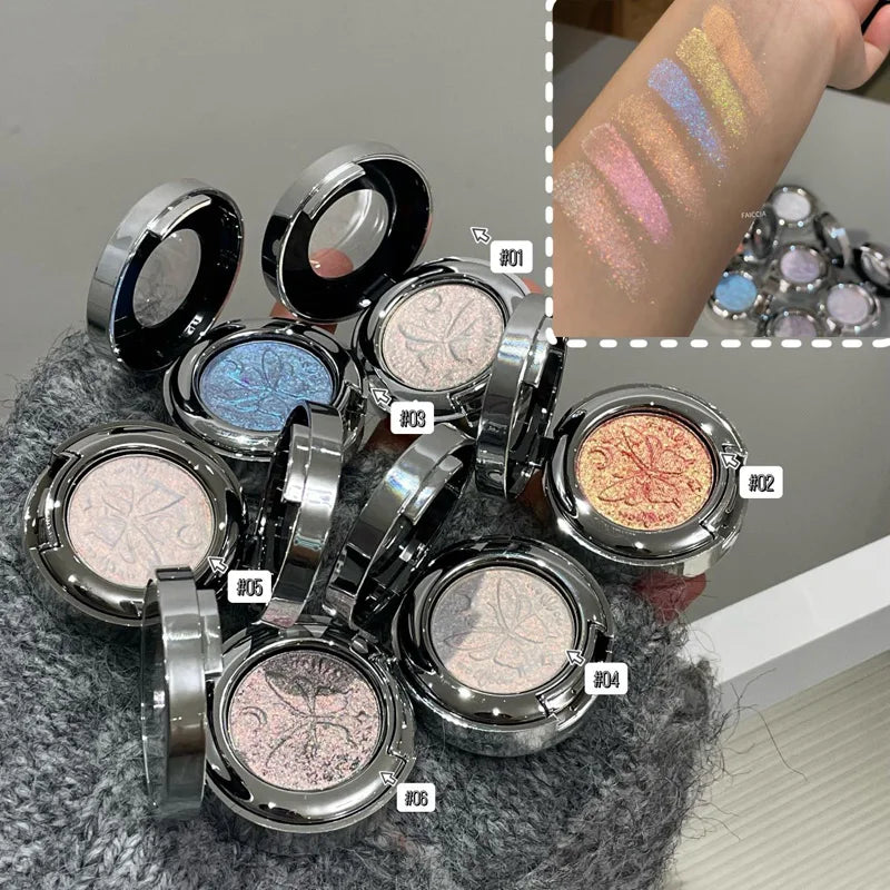 3D Butterfly Embossing Chameleon Eyeshadow Monochrome High-pigment