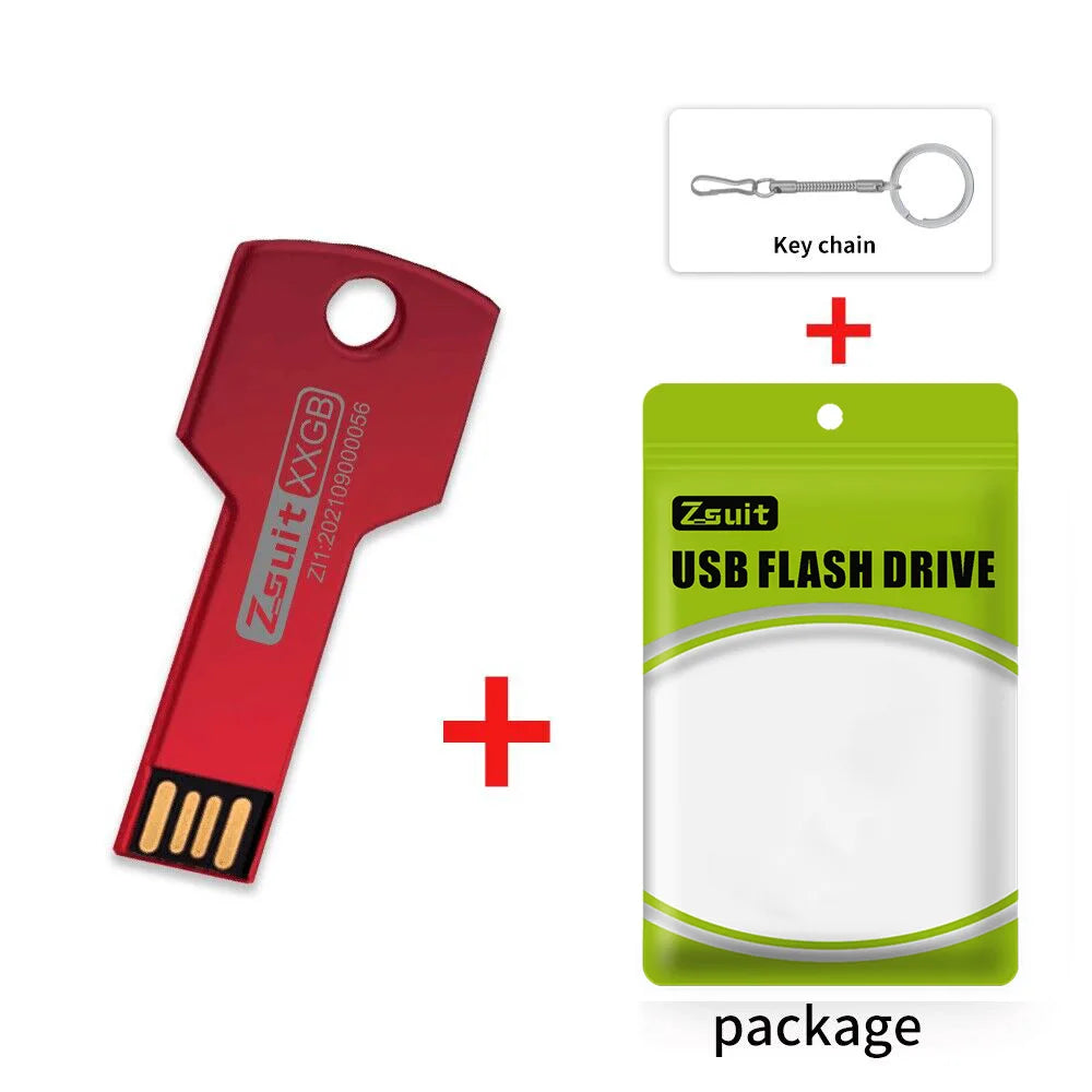ZSUIT YS 10pcs Custom logo Key 32GB 64GB USB Flash Drive 2.0 Pen Drive 8G 16G Engrave Gifts Memory Stick for Car Storage U Disk Zpaxo 128 GB Red