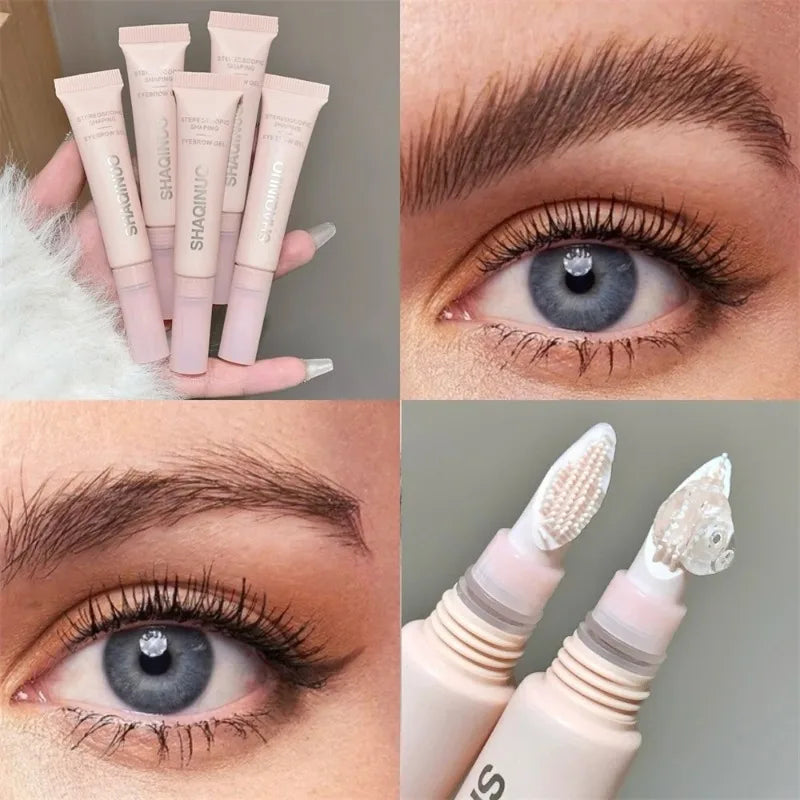3D Brow Gel Waterproof Smudge-proof Eyebrow Styling Shaping Silicone