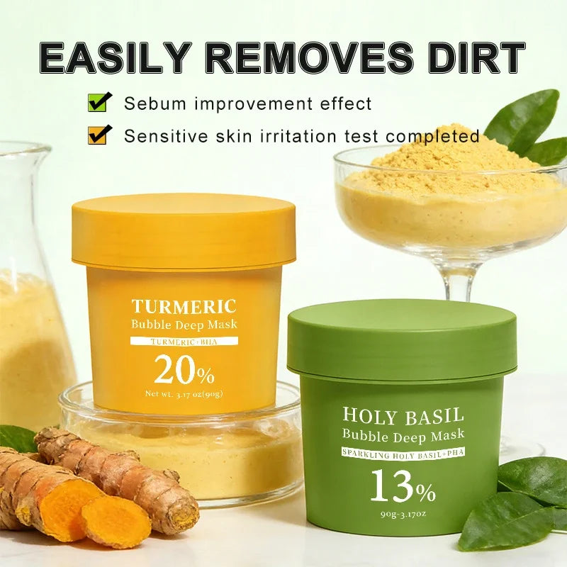 Holy Basil Deep Pore Clay Mask – Cleanse & Minimize Pores Clay Face Mask Zpaxo