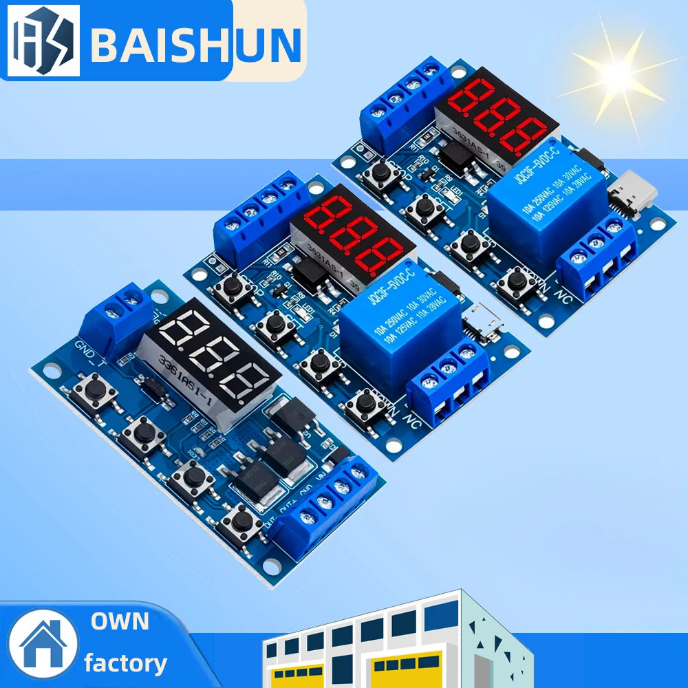 DIY Project Time Delay Relay – 5V 1-Channel 999-Min Cycle (for Arduino-Compatible ON/OFF Trigger) Zpaxo