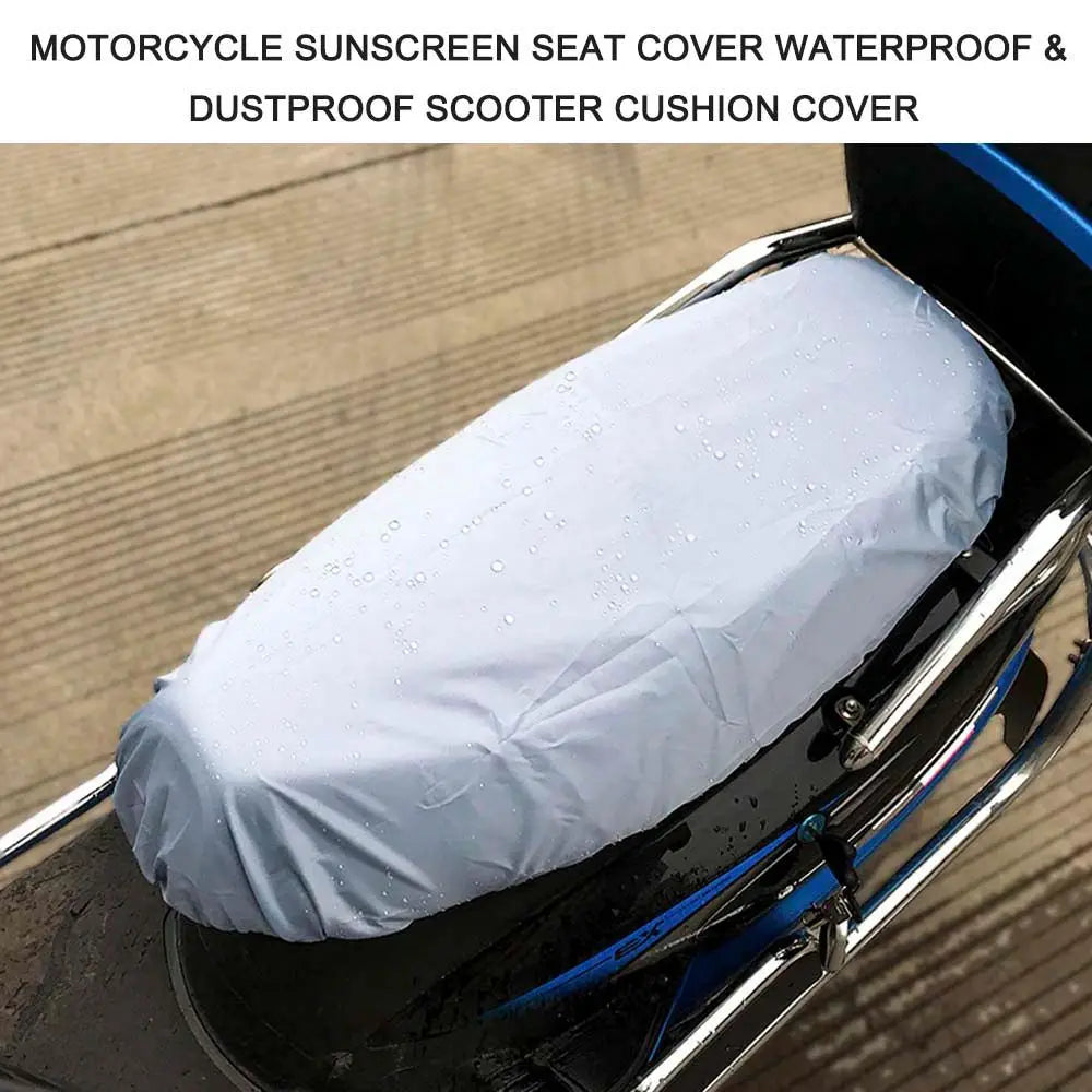 Black Motorcycle Accessories Rain Seat Cover Saddle Cushion Zpaxo