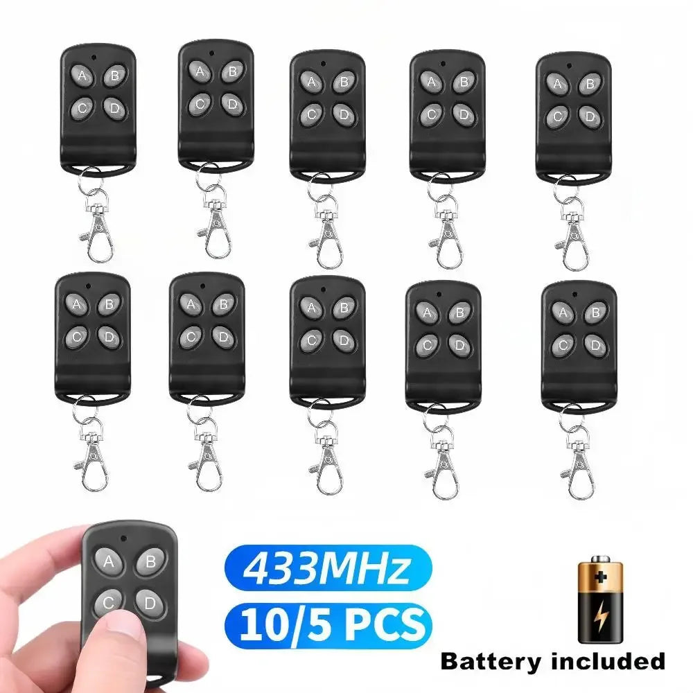 10/5PCS 433Mhz Duplicator Wireless Cloning Remote Control 4CH Electric Copy Controller RF Wireless Transmitter for Garage Door Zpaxo