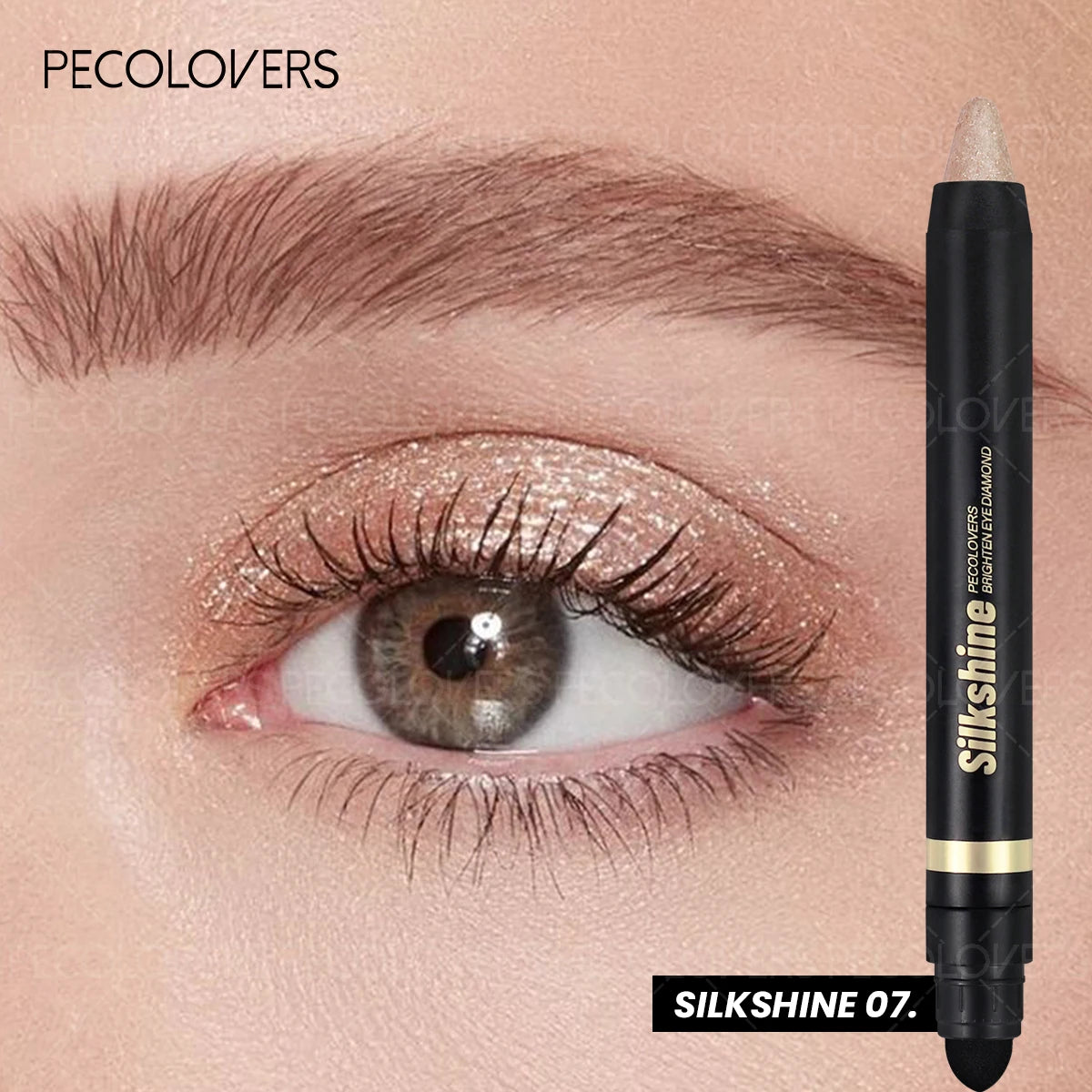 Smudge-proof Metallic Eyeshadow Stick Pearlescent Shimmer Quick