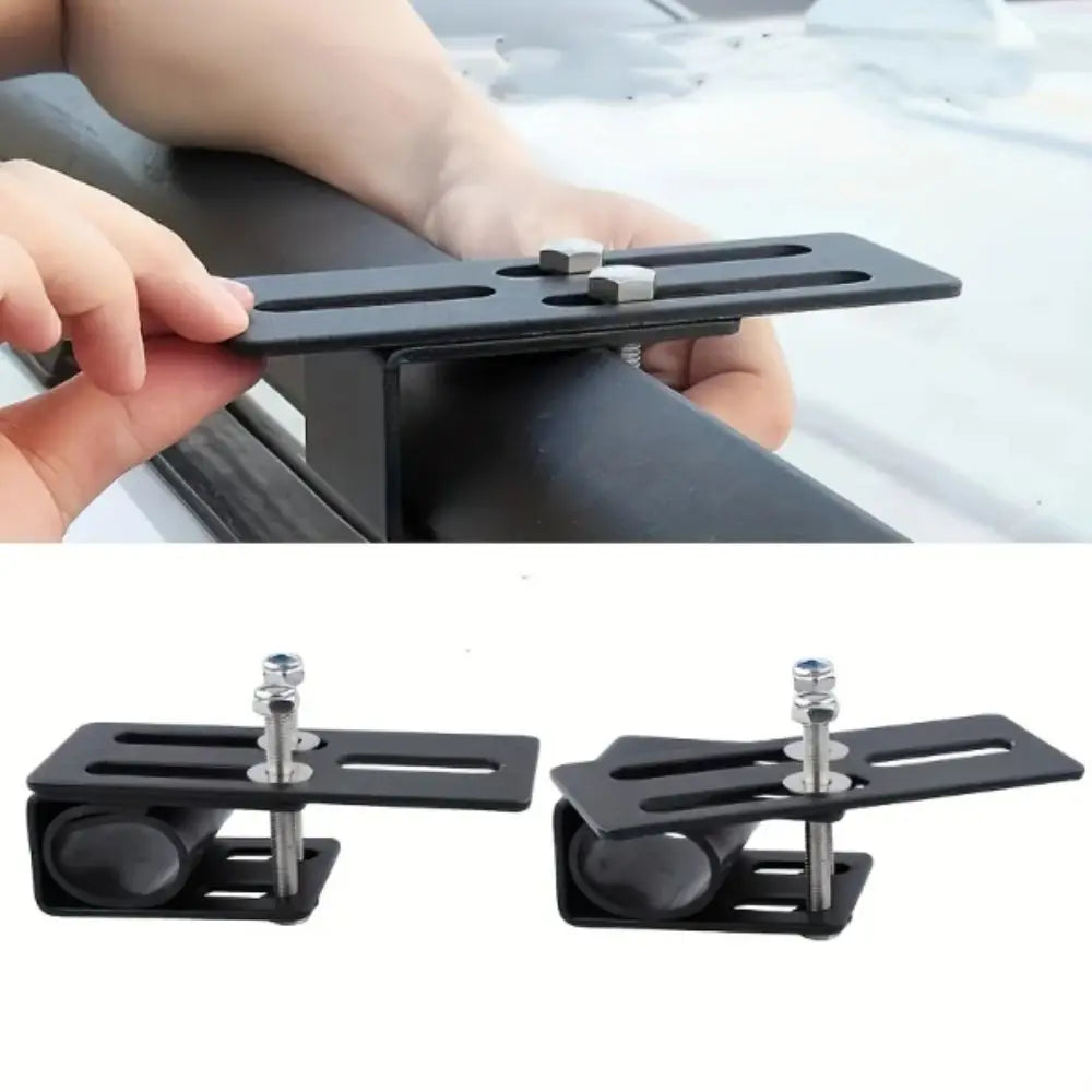 Durable Iron Roof Rack Light Bracket No-drill Installation Universal Zpaxo