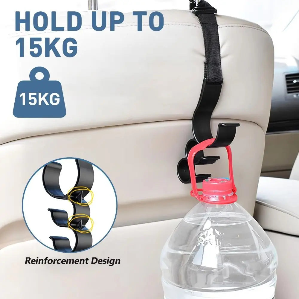 Universal Car Back Seat Hook Space Saving 3 Headrest Umbrella Holder Zpaxo
