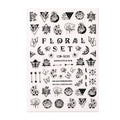 Nail Sticker Abstract Women Face Flower Leaf DIY Sliders for Nail Inscriptions Manicure Nail Art Decoration Water Transfer Decal Zpaxo Small10