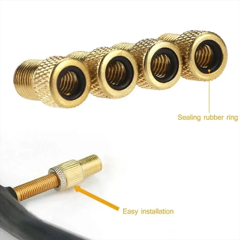 Presta to Schrader Valve Adapter Caps | MTB & Road Bike