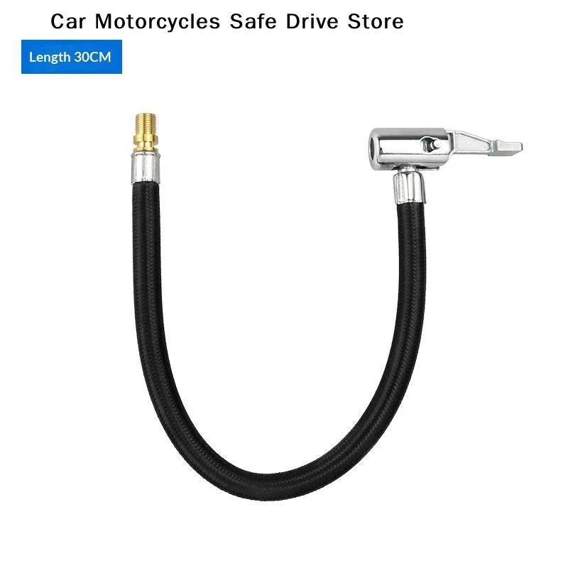 10 20 Tire Inflator Hose Extension Tube Bike Car Tyre Locking Air