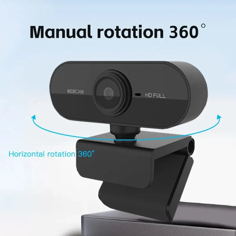 Camera 1080P HD Computer USB Built Microphone Network Web Work Tripod Zpaxo HD FULL
