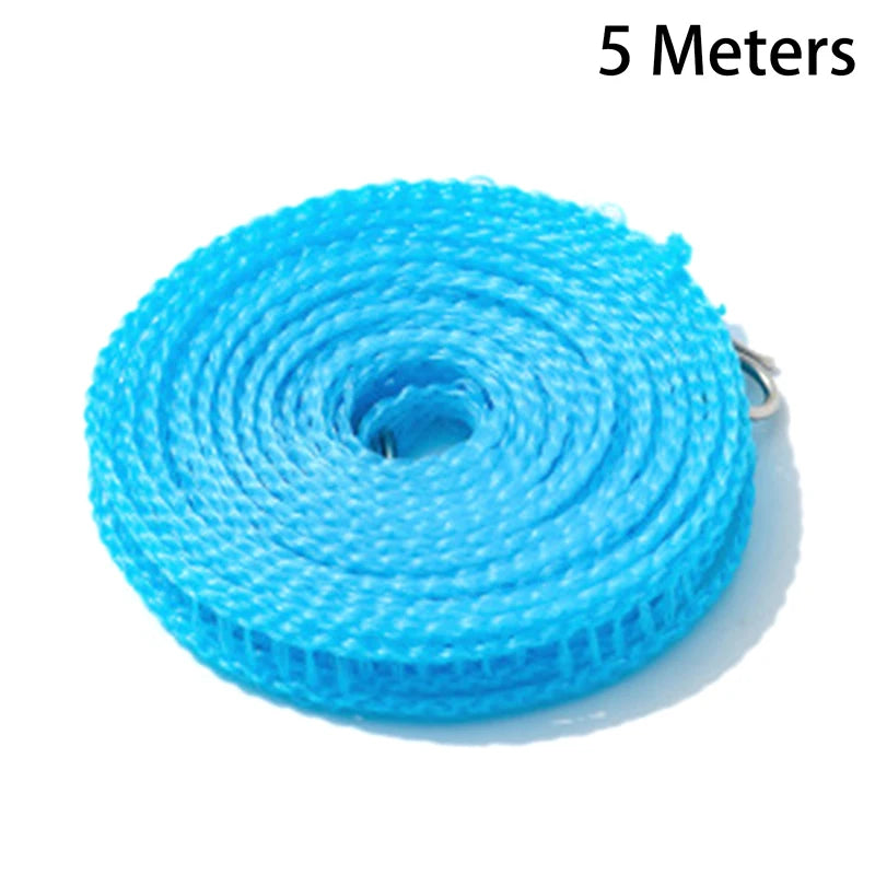 CM5 10M Portable Clothesline Anti-skid Windproof Outdoor Travel Zpaxo 5 Meters Blue