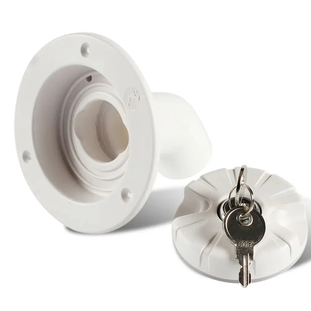 White Black Gravity Water Inlet Lockable RV Filler Dustproof Durable Zpaxo