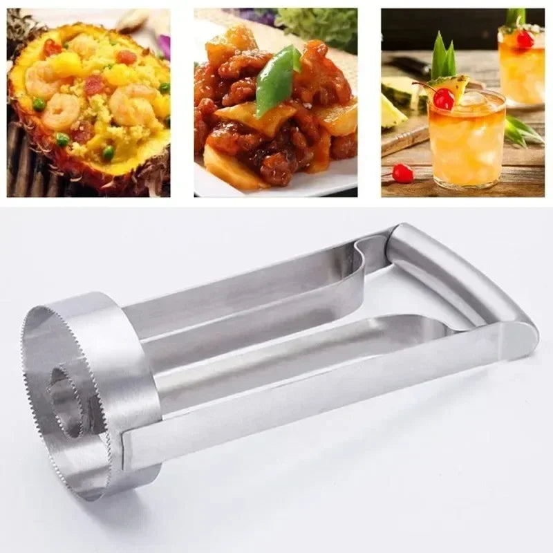 Stainless Steel Pineapple Peeler & Eye Cutter Kitchen Tool Fruit Peeler Tool Zpaxo
