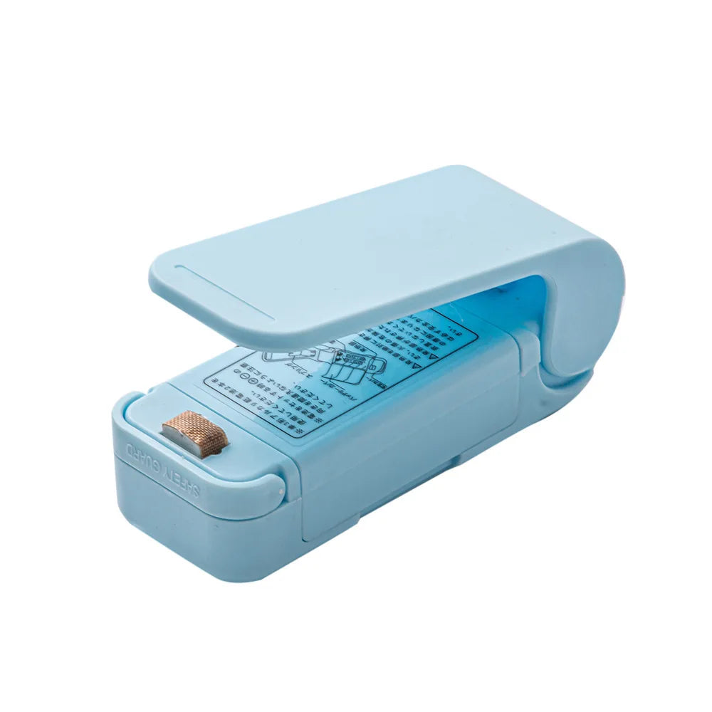 Mini Heat Bag Sealer Machine Portable Food Storage Kitchen Snack Zpaxo SKY BLUE