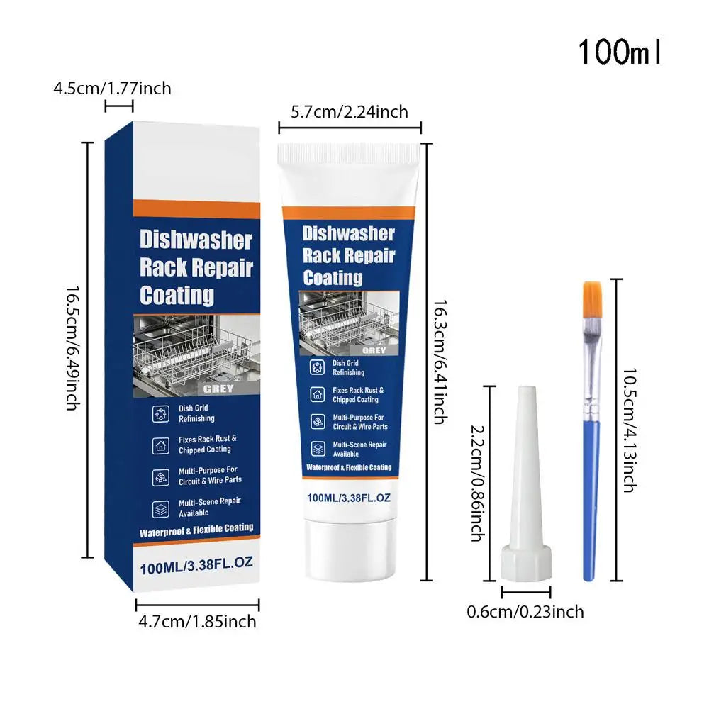 Dishwasher Rack Repair Gray Waterproof Anti-rust Adhesive Coating