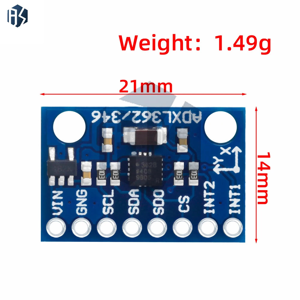 GY-346 ADXL362 ADXL346 Sensor Module Alternative ADXL345 Module I2C SPI IIC Interface for arduino Zpaxo