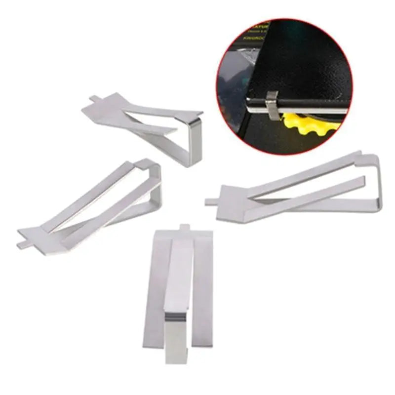 652F Ender3 3D Printer Accessories Hot Bed Printing Platform Spring Steel Glass Clip Zpaxo