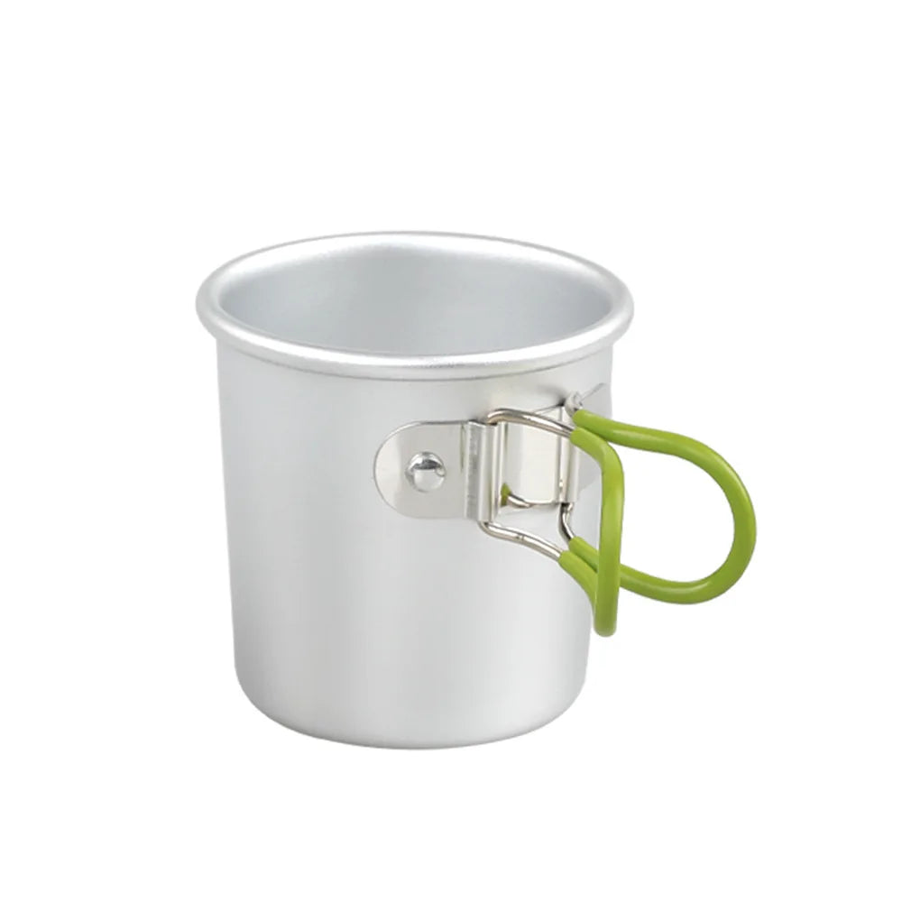 Hot 150ml Outdoor Camping Folding Aluminum Cup, Portable Coffee Mug, Aluminum Alloy Beer Cup, Camping Tea Cup Zpaxo 150ml green